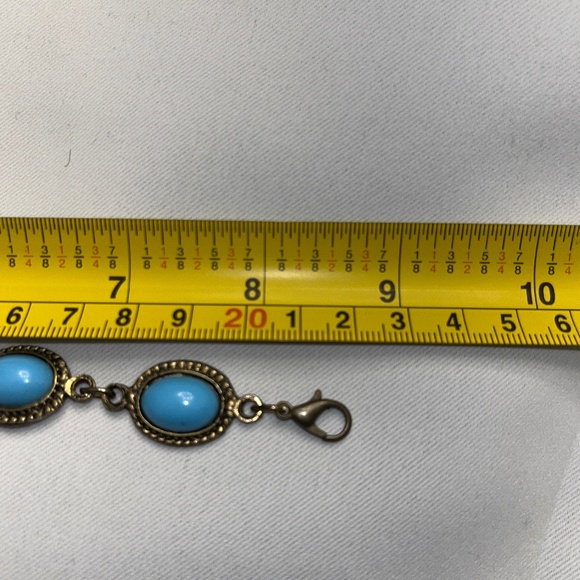 Bracelet with turquoise-coloured accents. - Picture 7 of 8